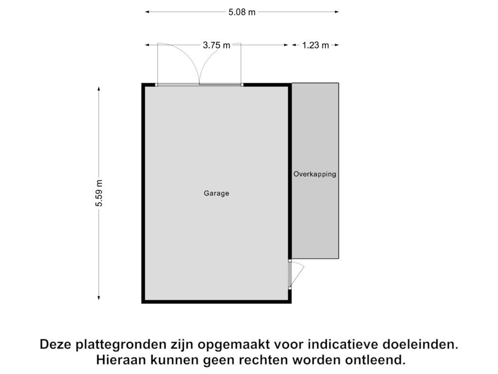 View floorplan of Garage of de Schutter 17