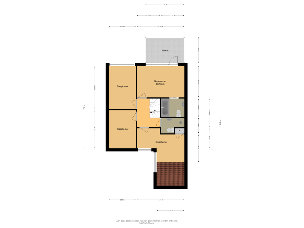 View floorplan of 1e Verdieping of Oslostraat 9