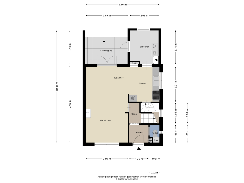 Bekijk plattegrond van Begane Grond van Brinksestraat 4