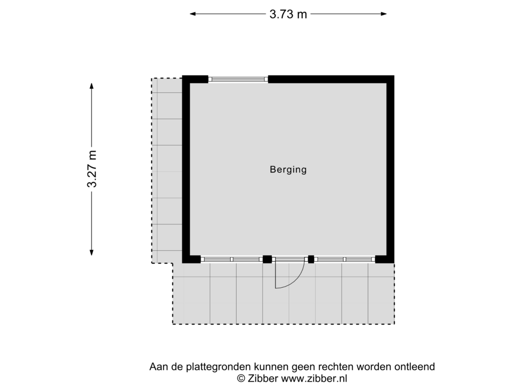 Bekijk plattegrond van Berging van Brinksestraat 4