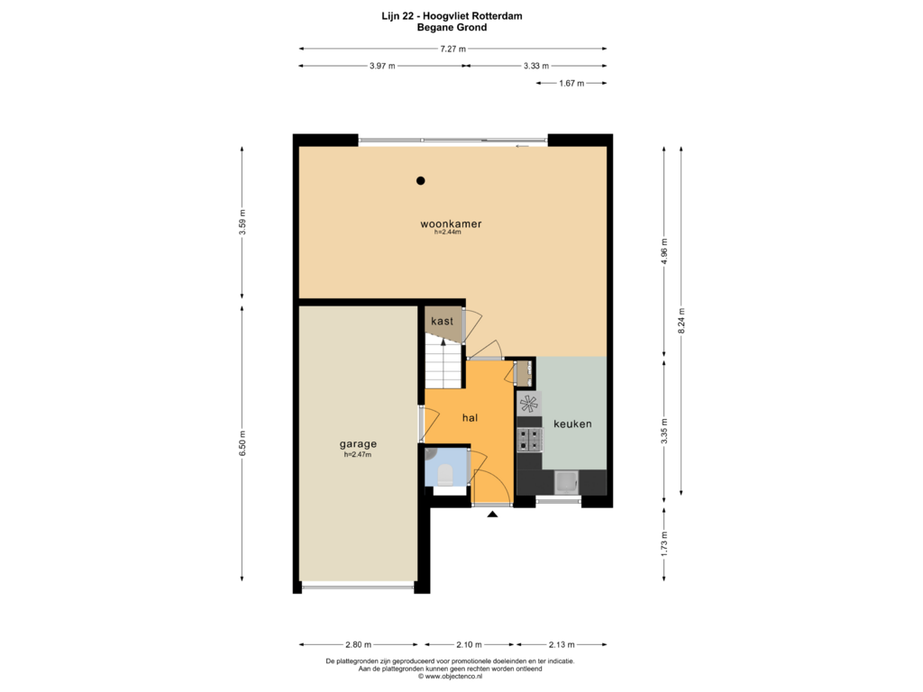 Bekijk plattegrond van BEGANE GROND van Lijn 22