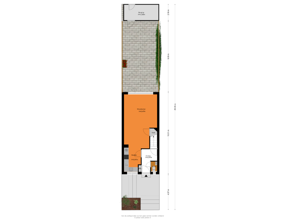 Bekijk plattegrond van Begane Grond Tuin van Luxemburglaan 215-A