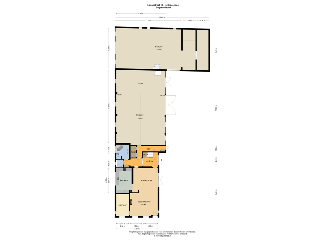 Bekijk plattegrond van Begane Grond van Langestraat 10