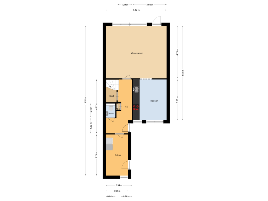 Bekijk plattegrond van Begane grond van Van Maanenware 30