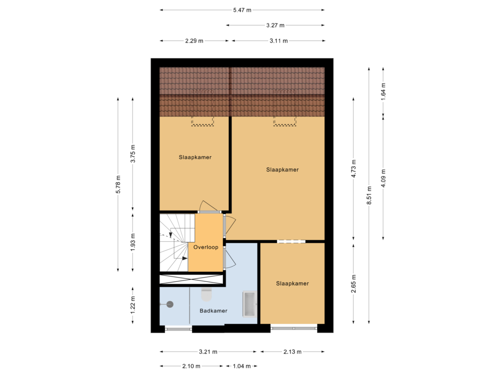 Bekijk plattegrond van Eerste verdieping van Van Maanenware 30