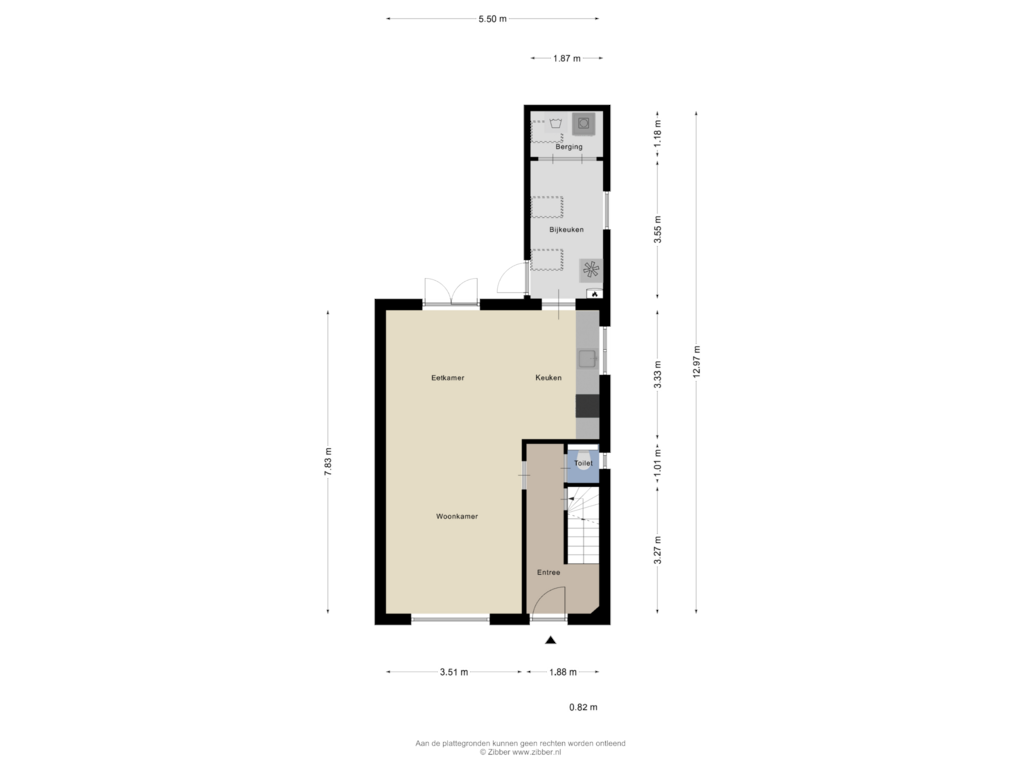 View floorplan of Begane Grond of Fleminghstraat 2