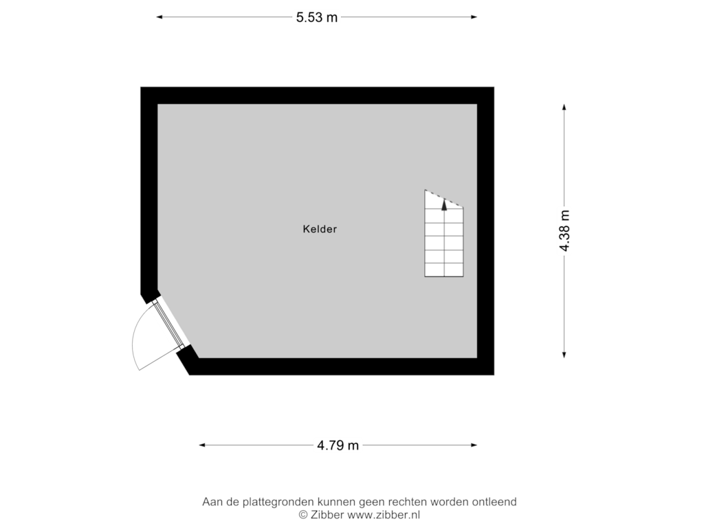 View floorplan of Kelder of Fleminghstraat 2