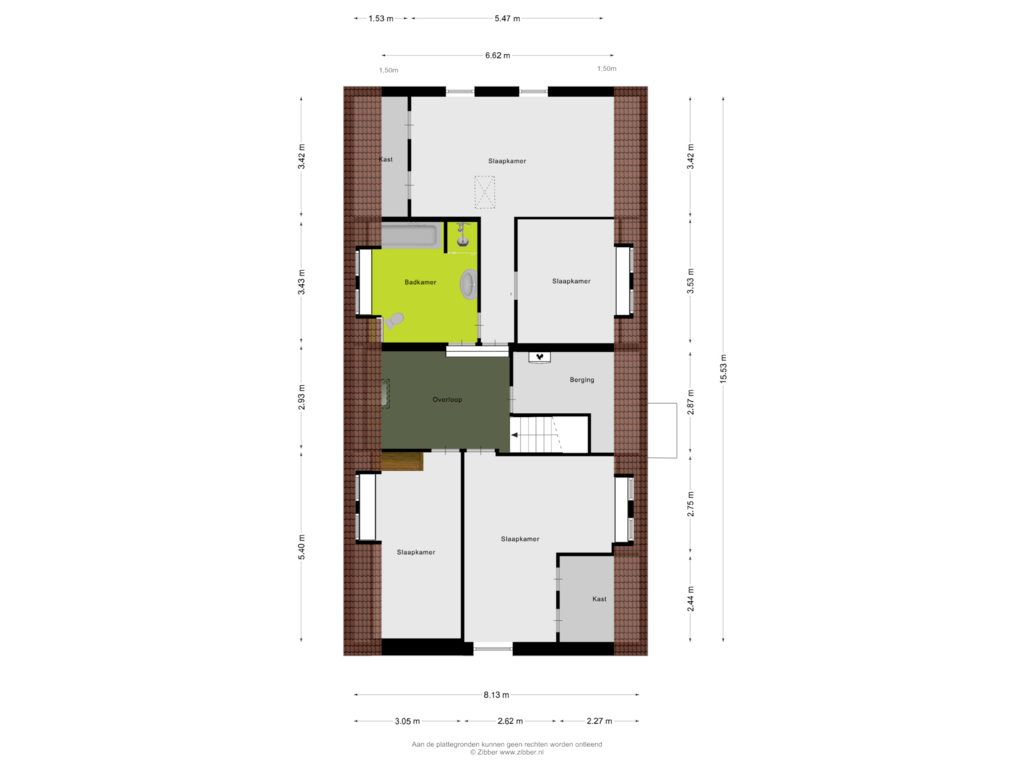 Bekijk plattegrond van Eerste Verdieping van Molenstraat 18