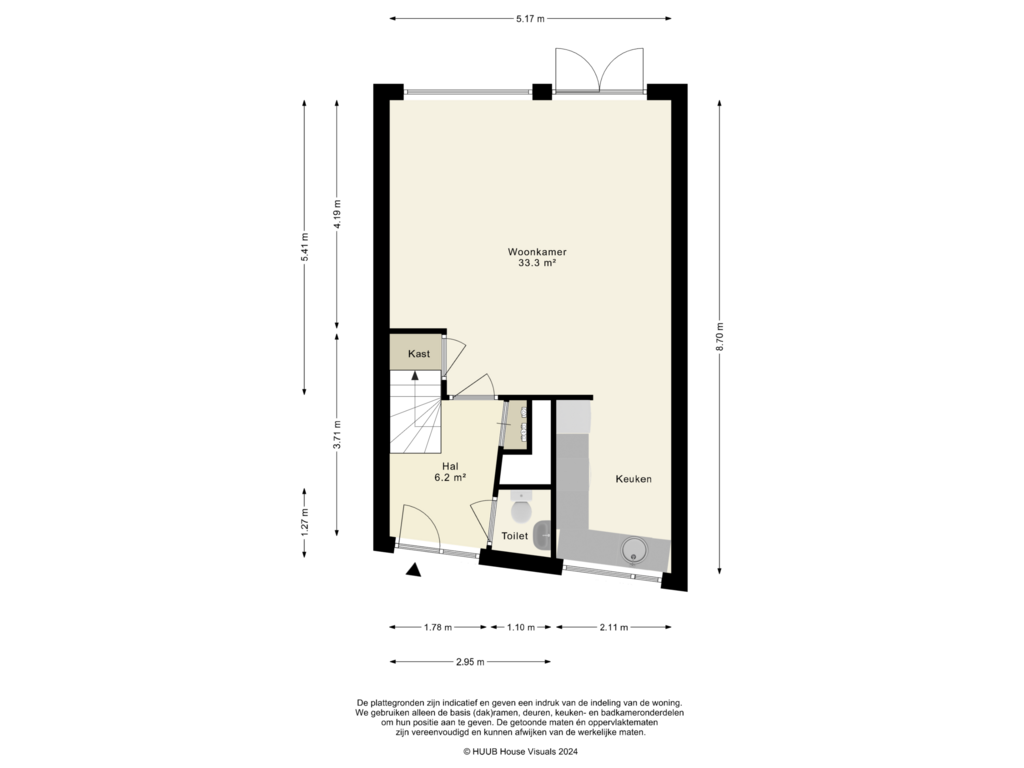 Bekijk plattegrond van Begane Grond van Truffautstraat 10