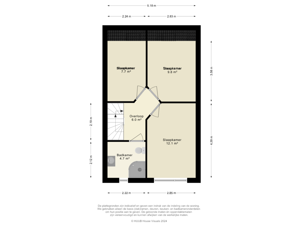 Bekijk plattegrond van 1e Verdieping van Truffautstraat 10