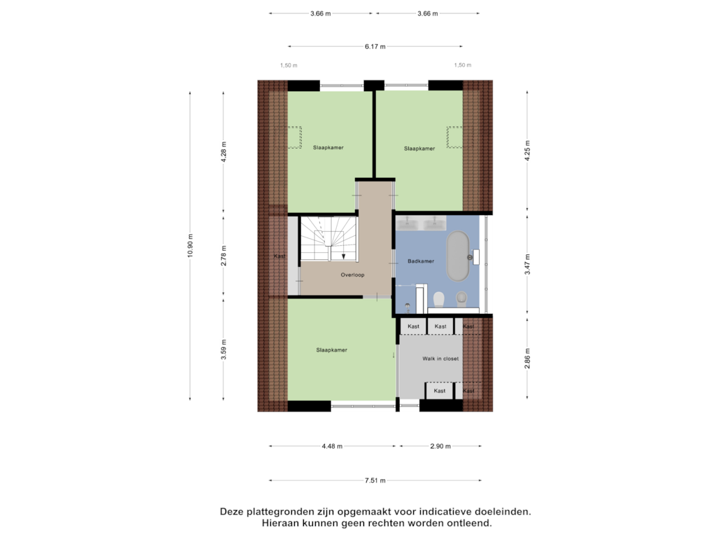 Bekijk plattegrond van Eerste Verdieping van Van Heeckerensweg 20-B