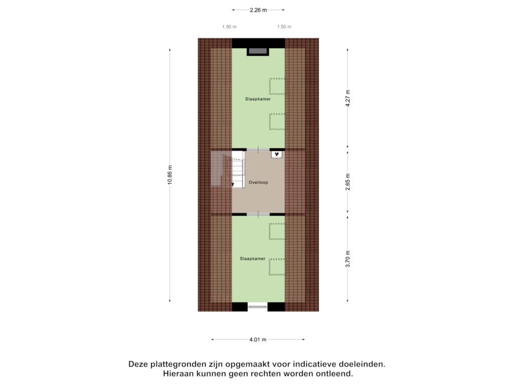 Bekijk plattegrond van Tweede Verdieping van Van Heeckerensweg 20-B