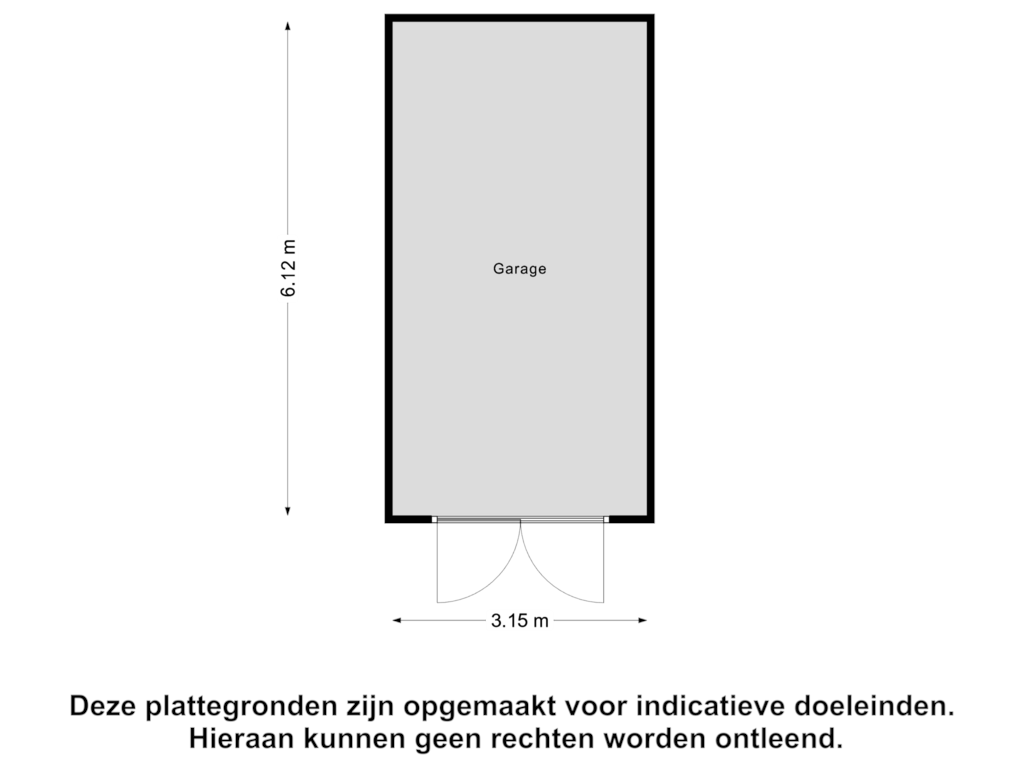 Bekijk plattegrond van Garage van Van Heeckerensweg 20-B