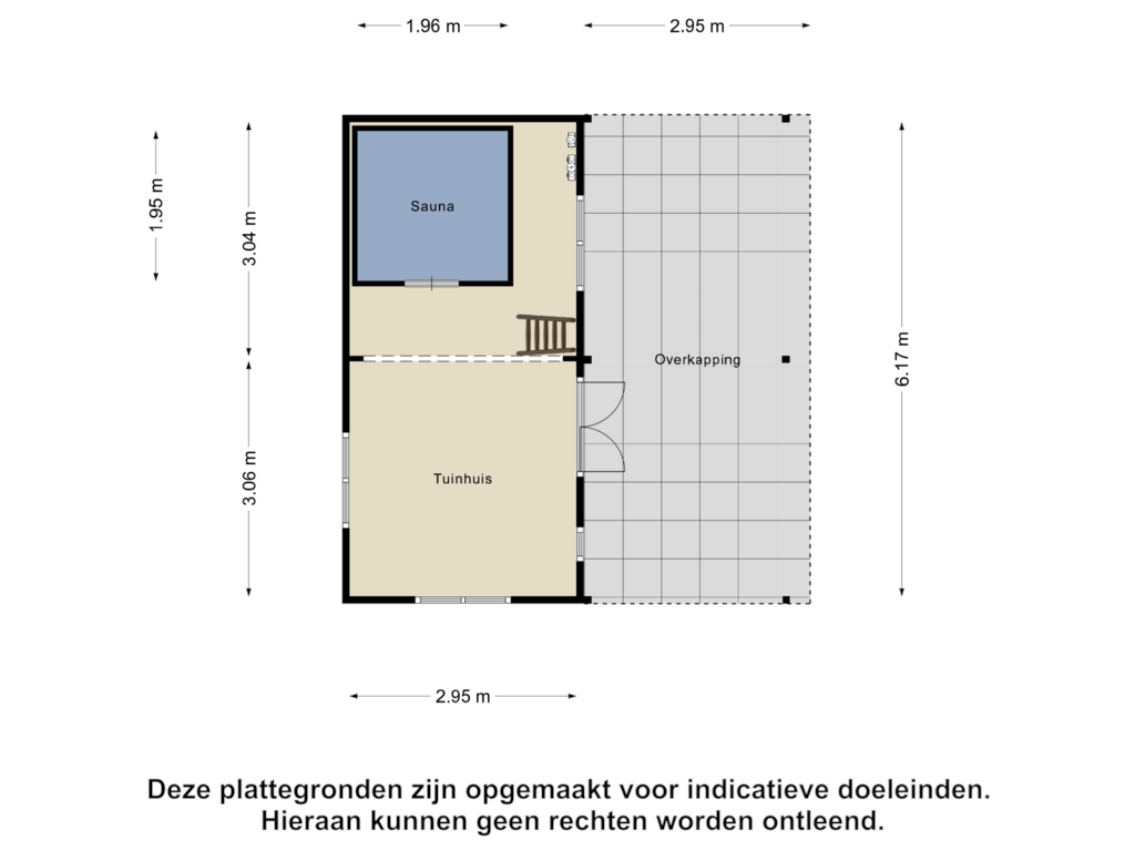 Bekijk plattegrond van Tuinhuis van Van Heeckerensweg 20-B