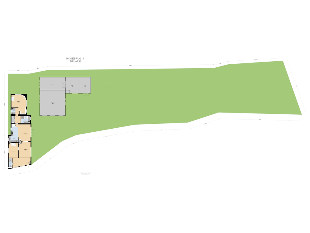 Bekijk plattegrond van Situatie van Hogebrug 4