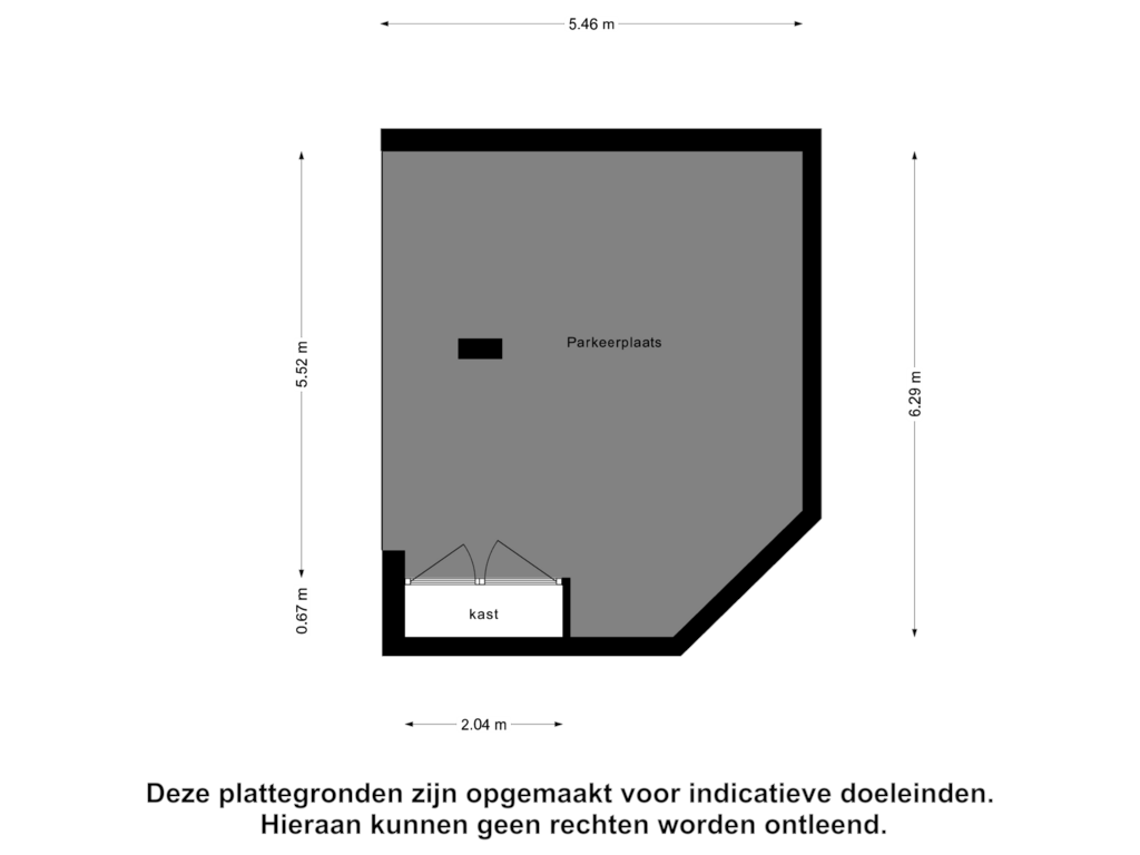 Bekijk plattegrond van Parkeerplaats van Domburgseweg 26-G