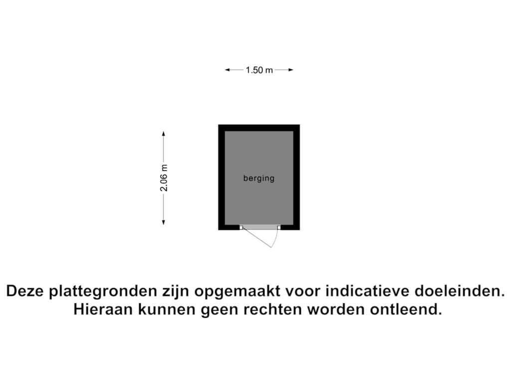 Bekijk plattegrond van Berging van Domburgseweg 26-G