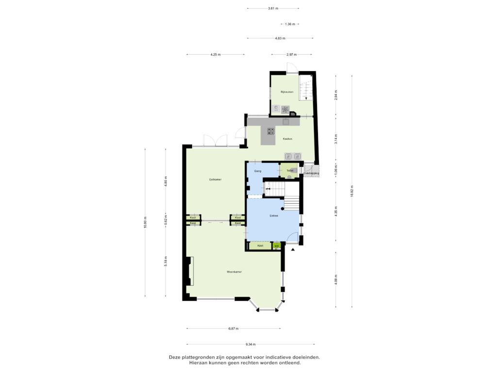 View floorplan of Begane Grond of Taalstraat 52