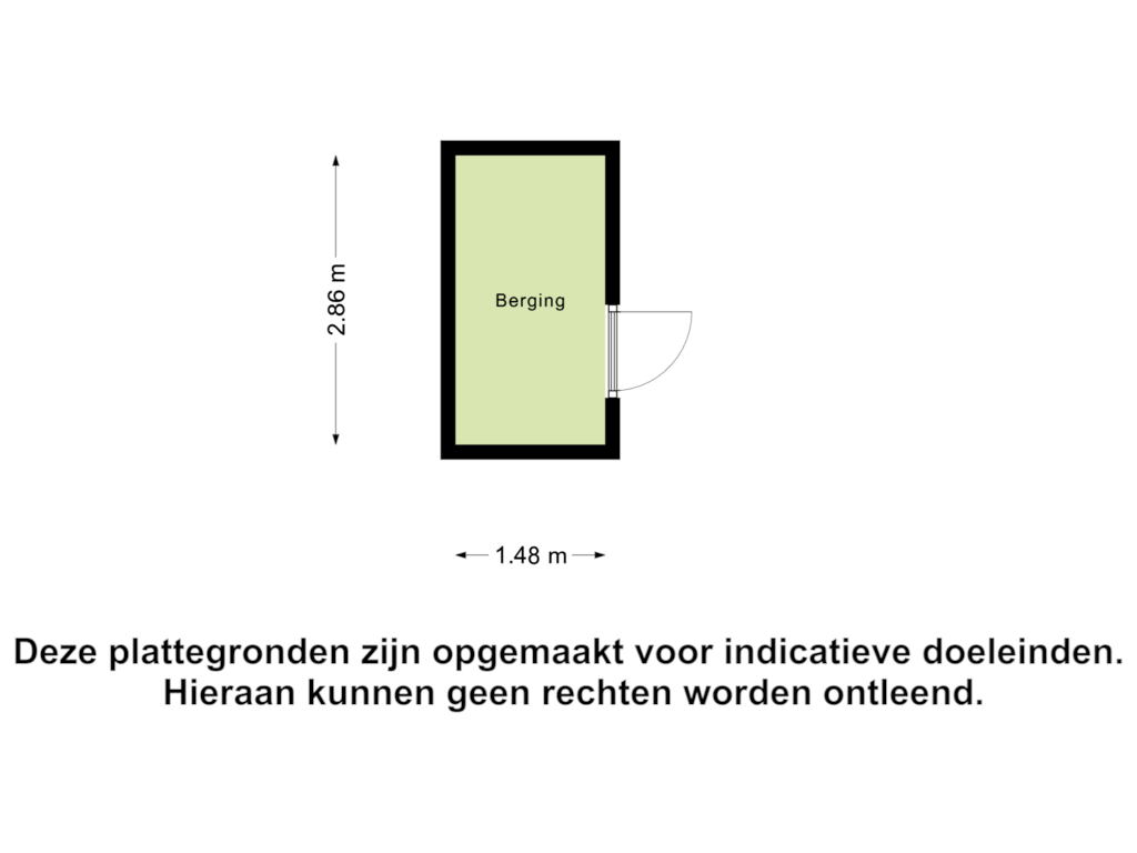 View floorplan of Berging of Taalstraat 52