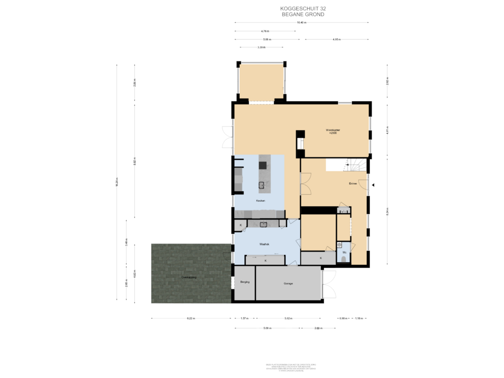 Bekijk plattegrond van Begane Grond van Koggeschuit 32