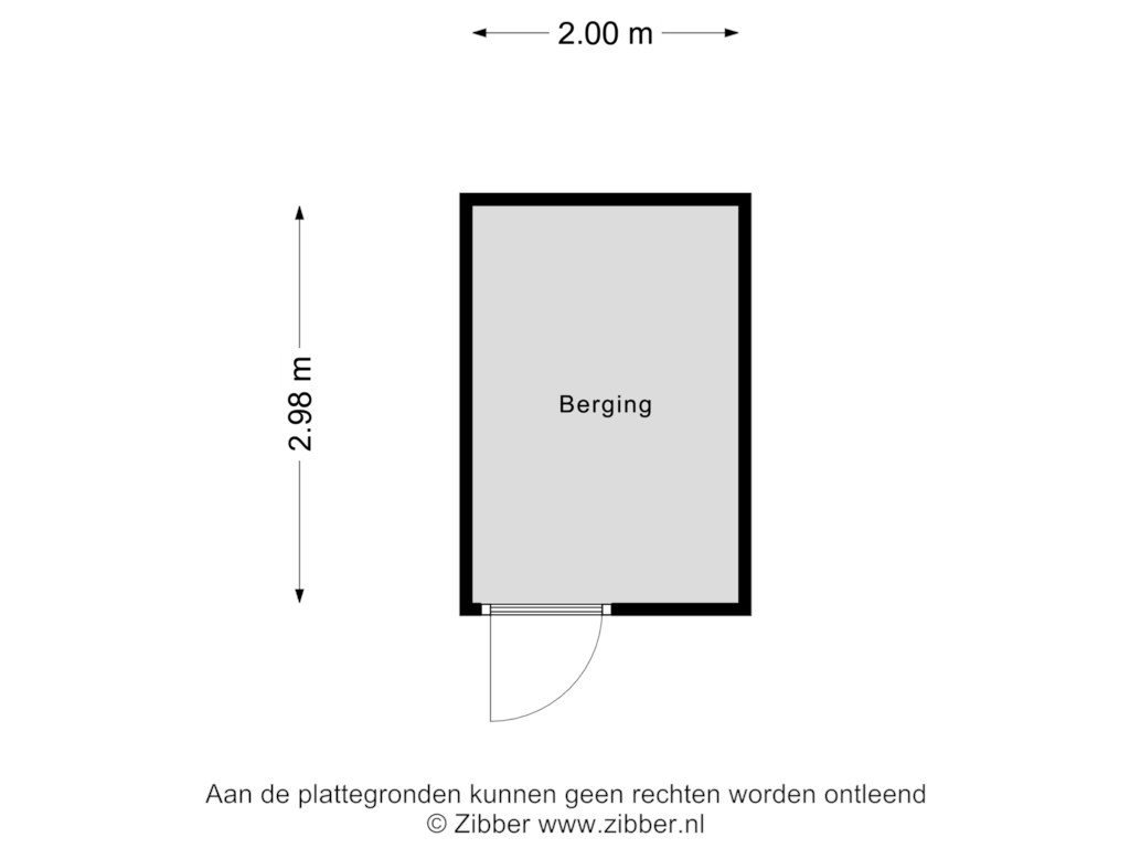 Bekijk plattegrond van Berging van Vliervlinder 9