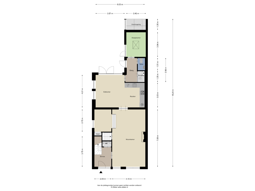 Bekijk plattegrond van Begane Grond van Kerkhofweg 111