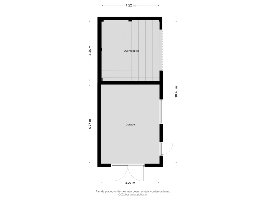 Bekijk plattegrond van Garage van Kerkhofweg 111