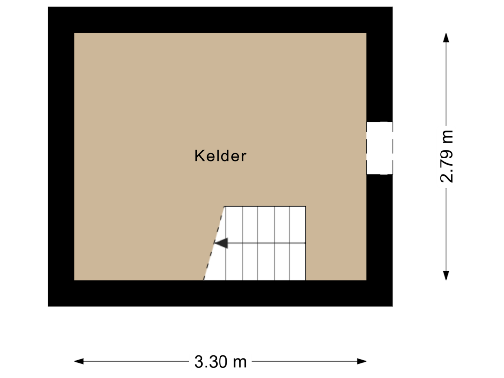 Bekijk plattegrond van Kelder van van Limburg Stirumstraat 2