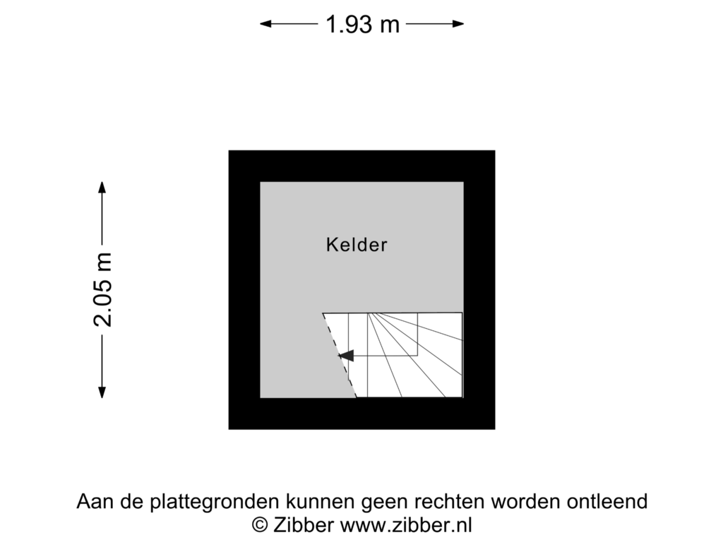 Bekijk plattegrond van Kelder van Hummeloseweg 18