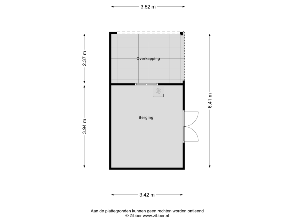 Bekijk plattegrond van Berging van Hummeloseweg 18