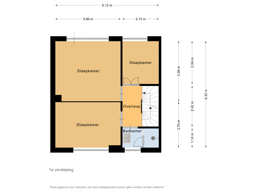 Bekijk plattegrond van 1e verdieping van Fortuinlaan 65