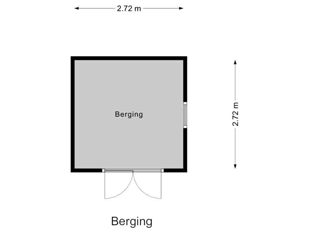 Bekijk plattegrond van Berging van Victoriastraat 16