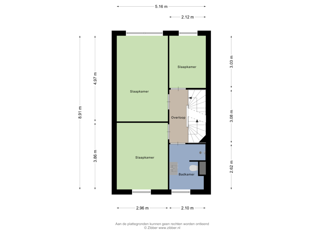 Bekijk plattegrond van Eerste Verdieping van Hoefsetuin 18