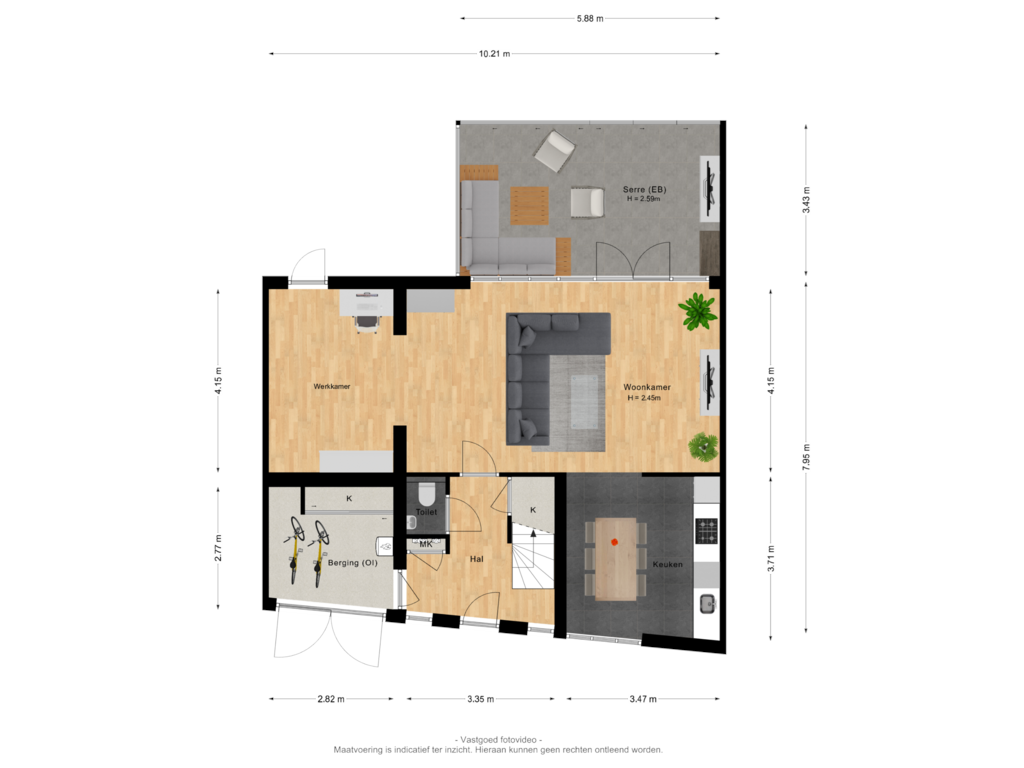 View floorplan of Begane grond of Ruisvoorn 53