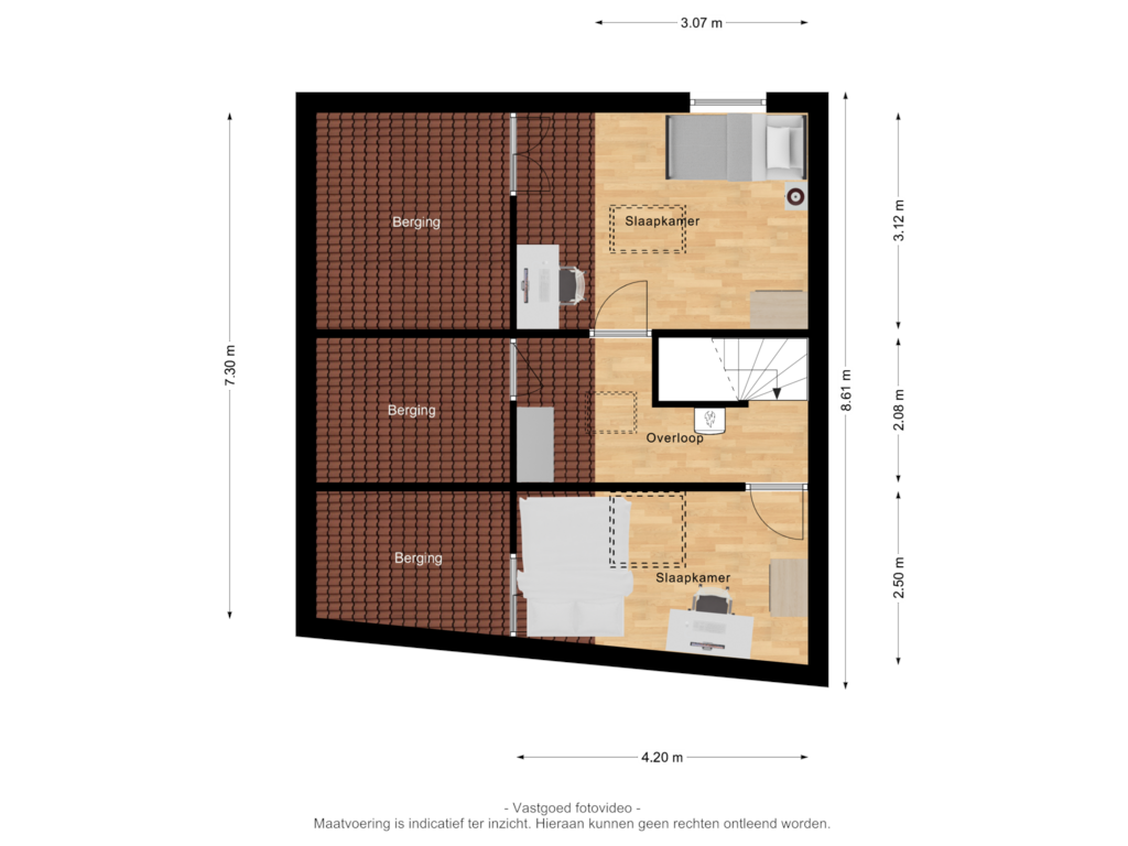 View floorplan of 2e verdieping of Ruisvoorn 53