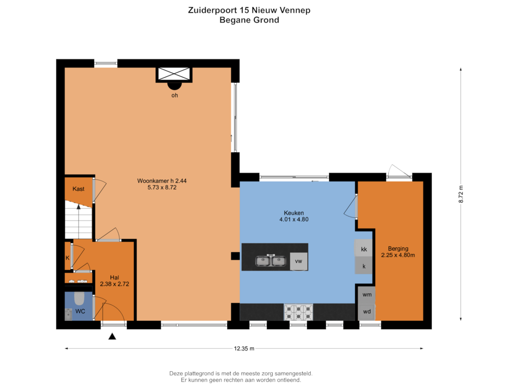 Bekijk plattegrond van Begane Grond van Zuiderpoort 15