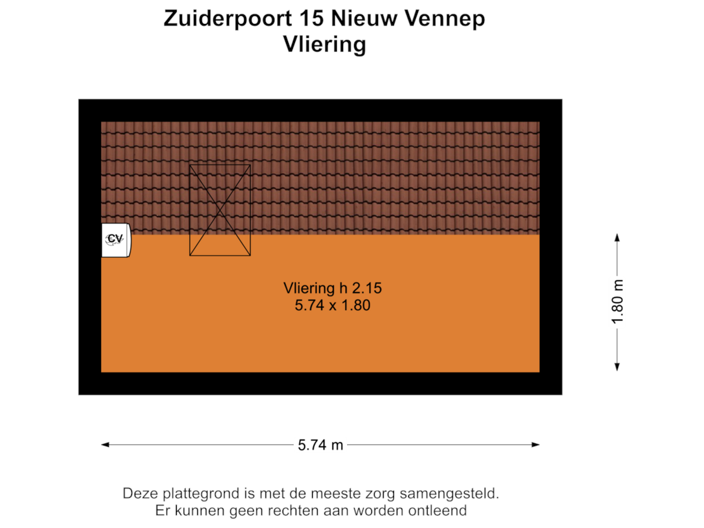 Bekijk plattegrond van Vliering van Zuiderpoort 15