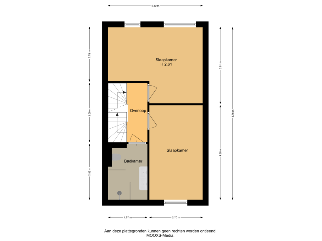 View floorplan of 1e Verdieping of Laan van Westmolen 47-C