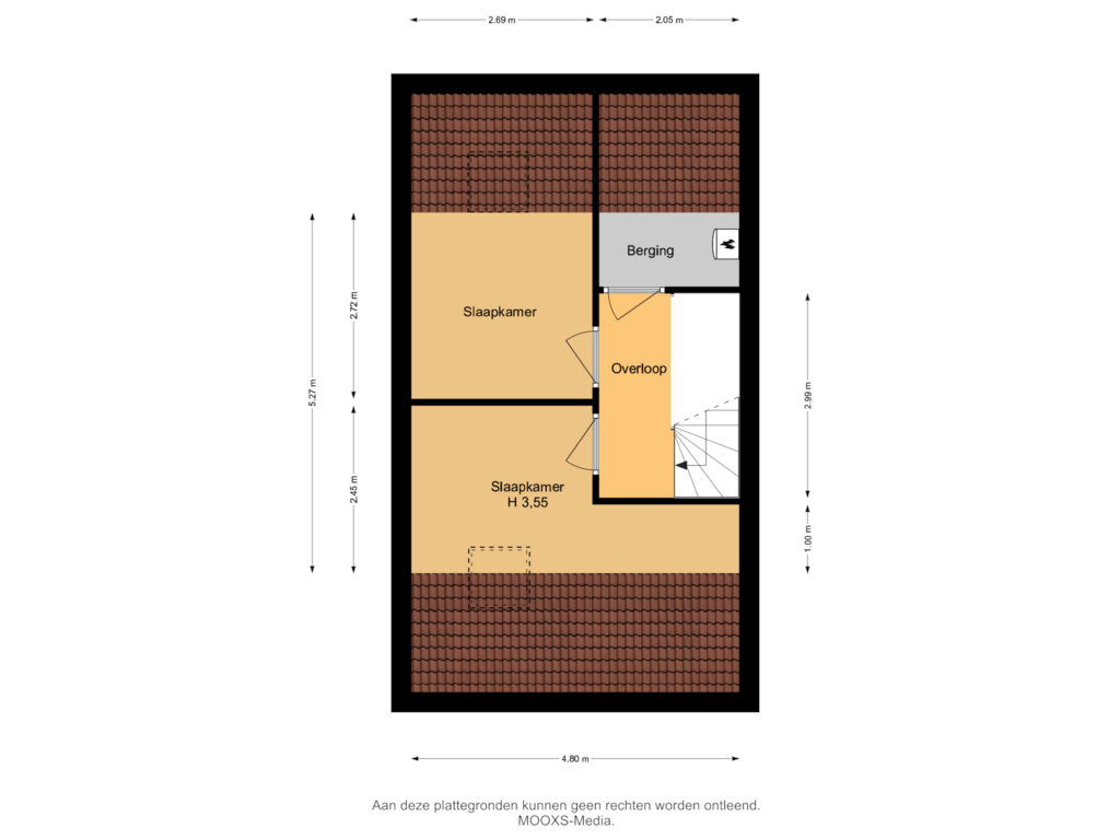 View floorplan of 2e Verdieping of Laan van Westmolen 47-C