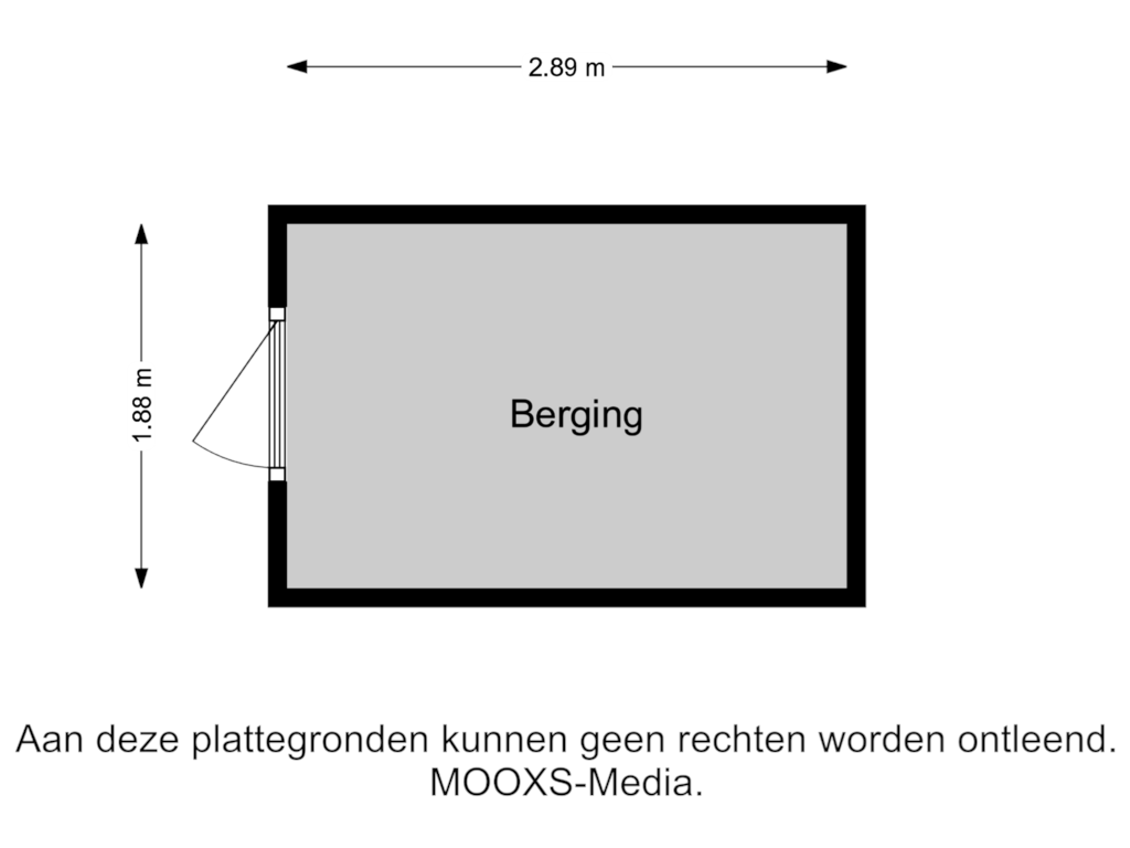 View floorplan of Berging of Laan van Westmolen 47-C