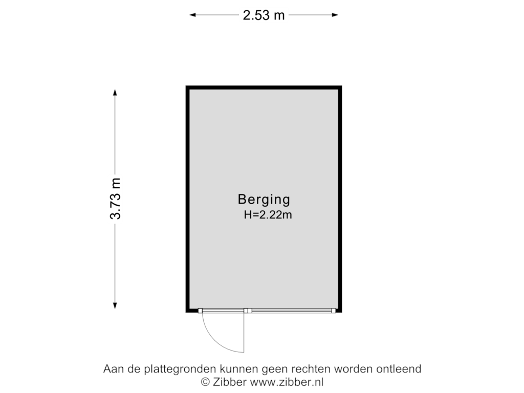 Bekijk plattegrond van Berging van Koopvaardijstraat 124