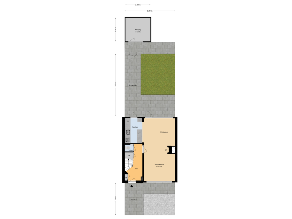 Bekijk plattegrond van Situatie van Berkenlaan 15