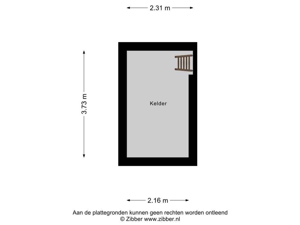 Bekijk plattegrond van Kelder van Domburgseweg 91