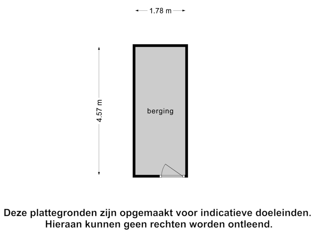 Bekijk plattegrond van Berging van Orionstraat 67