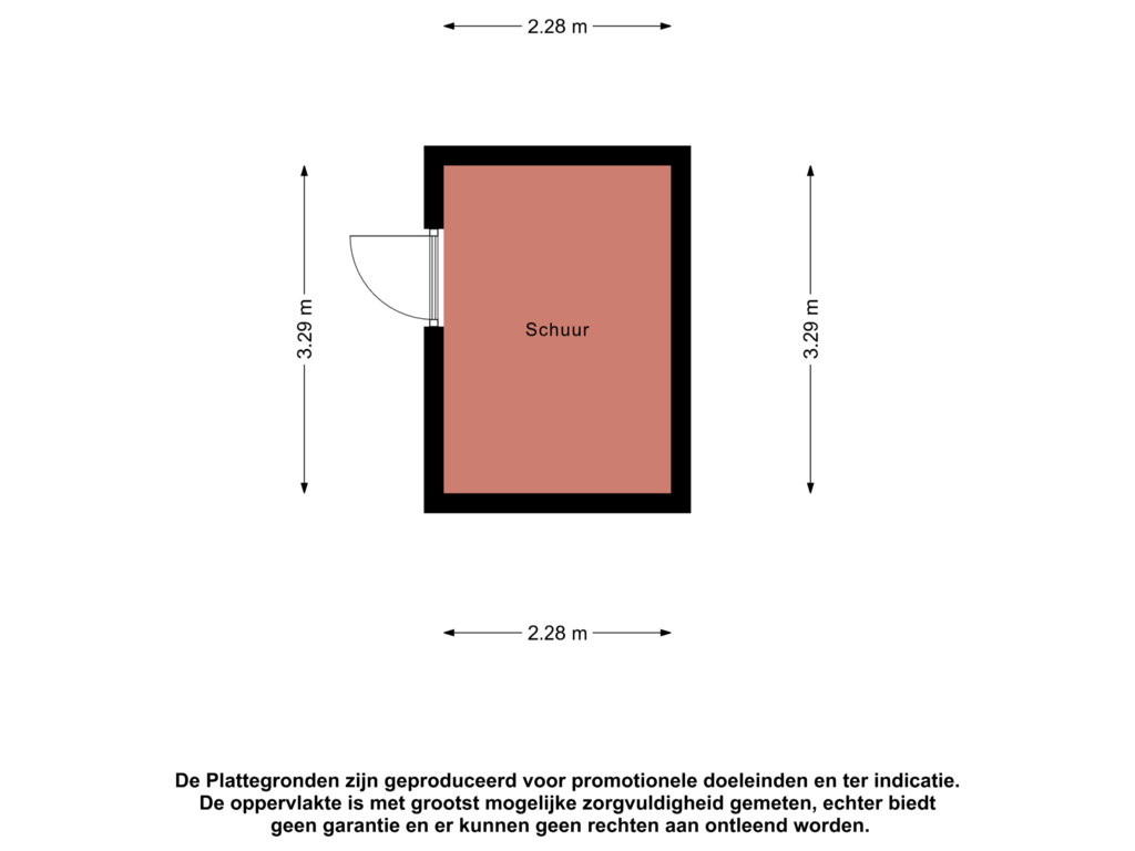 View floorplan of Schuur of De Kolk 26