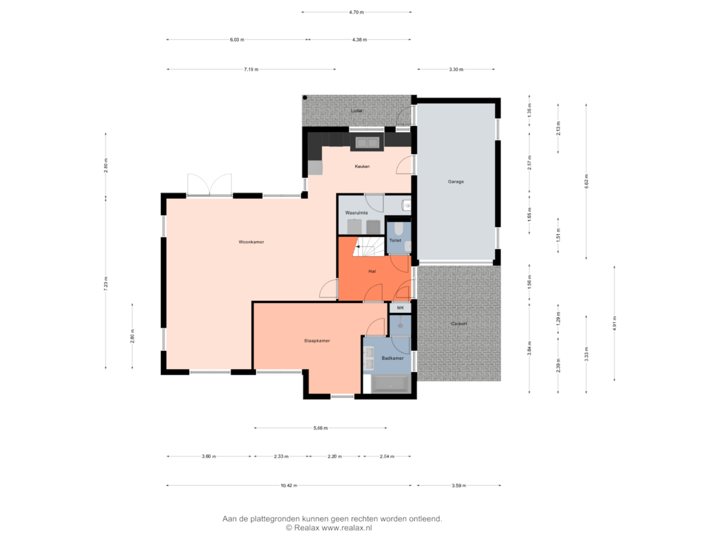 Bekijk plattegrond van Begane grond van De Kruisboog 13