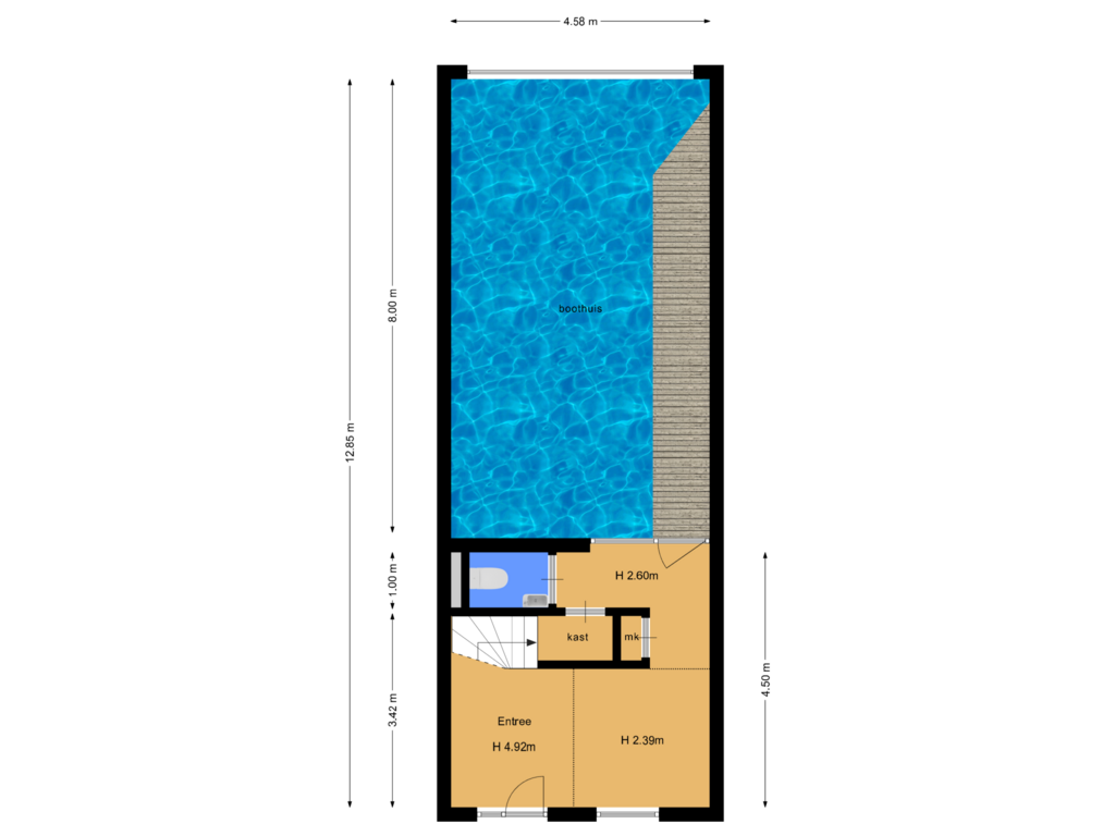 Bekijk plattegrond van Begane grond van John Fernhouthof 4