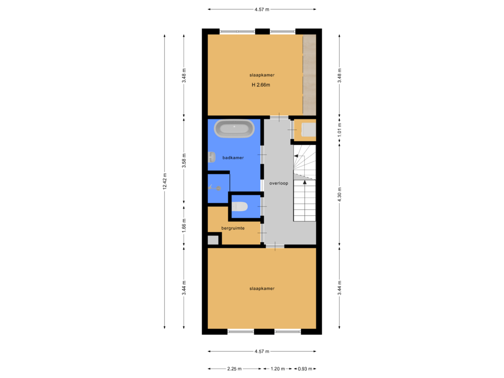 Bekijk plattegrond van 3e verdieping van John Fernhouthof 4