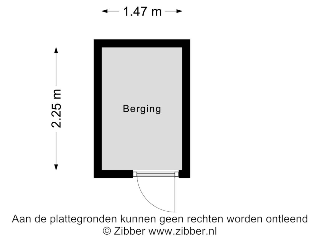 View floorplan of Berging of Nijstad 16