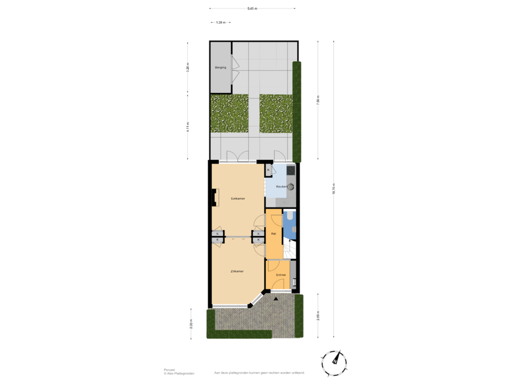 View floorplan of Perceel of Fransen van de Puttestraat 28